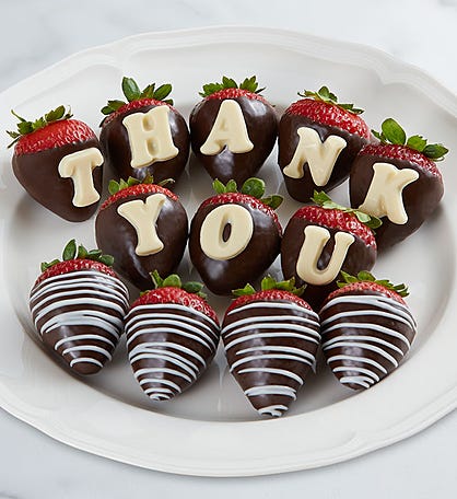 Thank You Belgian Chocolate Covered Strawberries